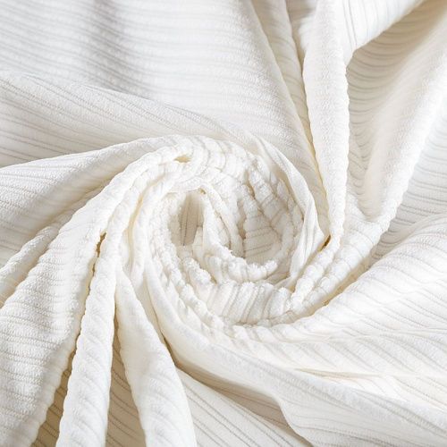 Вельвет 008-05829 молочный однотонный