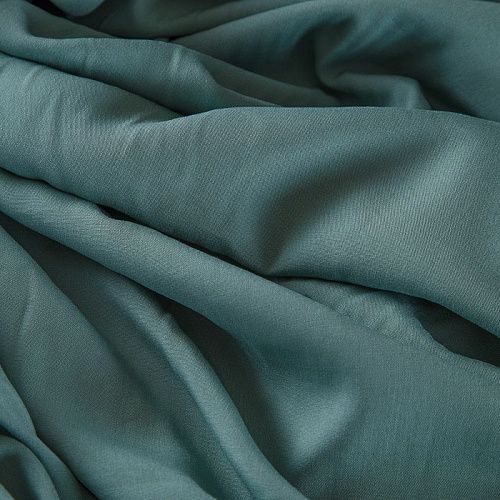 Штапель 069-17589 серо-бирюзовый однотонный