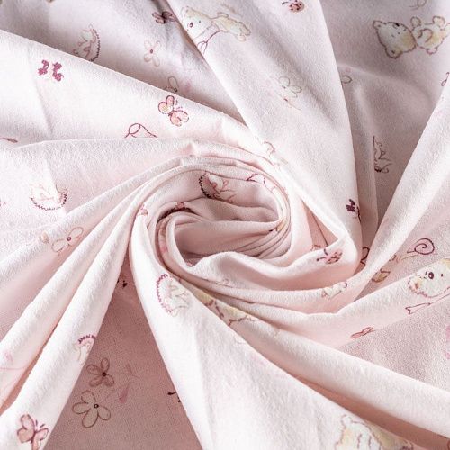 Фланель 060-00649 нежно-розовый принтованный