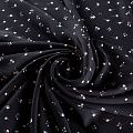 Креп 026-01821 черный принтованный