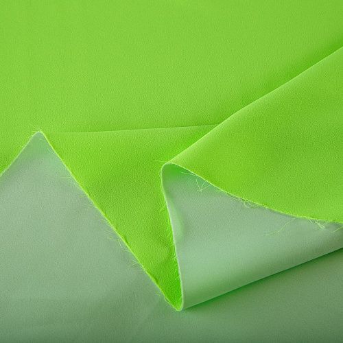 Креп стрейч Moschino дублированный 026-17123 неоновый салатовый