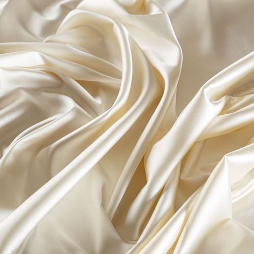 Сатин стрейч 001-07043 айвори однотонный