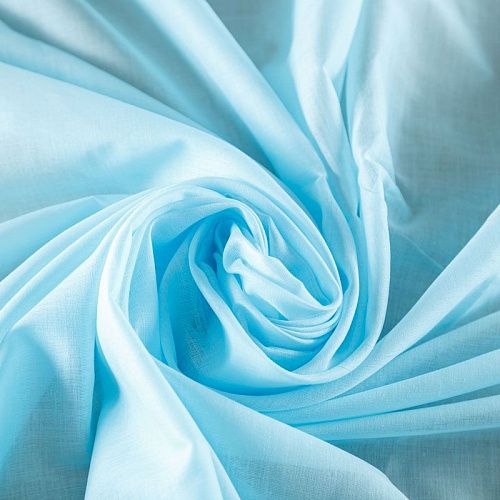 Батист 003-07835 голубой однотонный