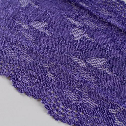 Кружево эластичное 170 мм Ф01-0017 сине-фиолетовый