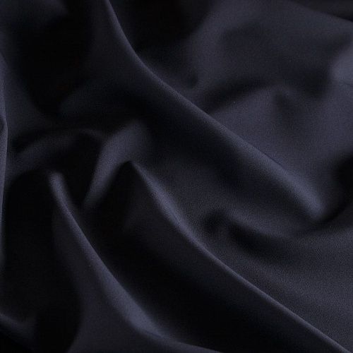 Креп стрейч 026-17084 черный однотонный