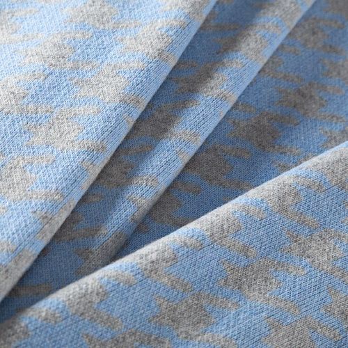 Трикотаж шерстяной вязаный 056-19829 серо-голубой