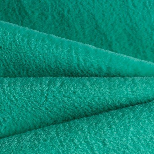 Мех искусственный К31-096 бриллиантовая зелень однотонный