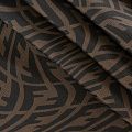 Ткань плащевая 042-11771 коричневый принтованный