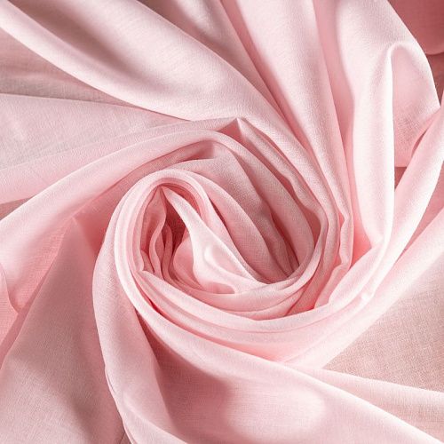 Хлопок-вуаль К28-739 нежно-розовый однотонный