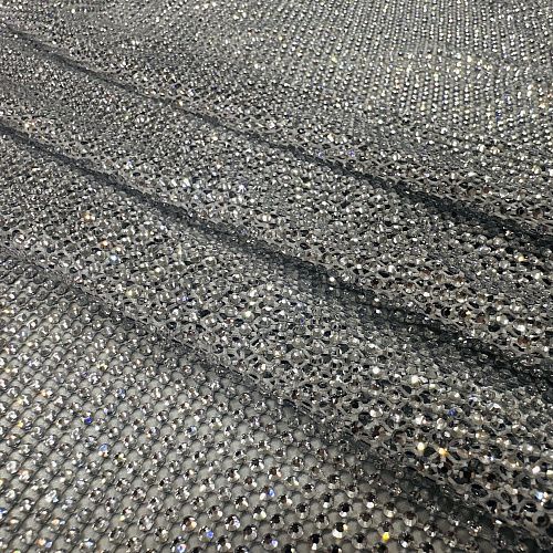 Сетка со стразами Swarovski 050-20873 серебристый