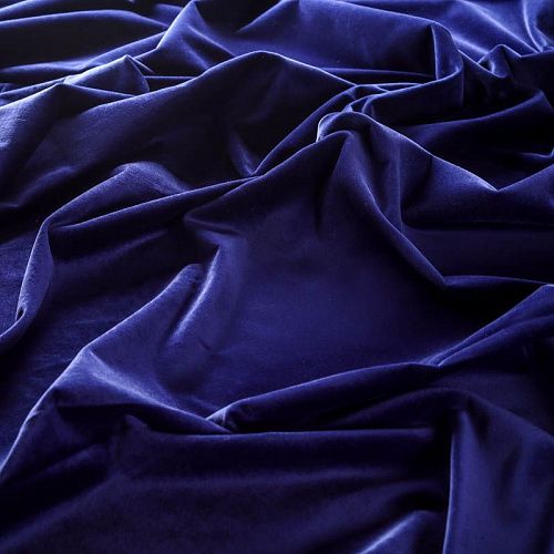 Бархат К26-301 фиолетово-синий однотонный