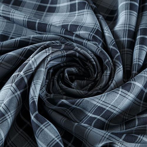 Габардин 011-08277 серый принтованный