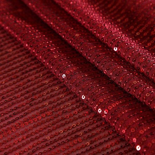 Пайетки на сетке 055-17898 вишневый