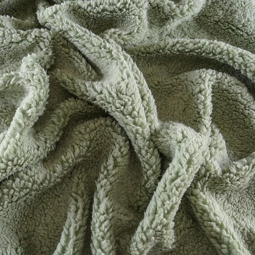 Мех искусственный 037-11890 шалфейный однотонный