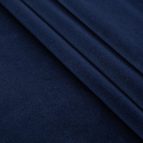 Бархат хлопковый 002-20030 темно-синий однотонный