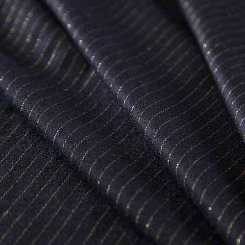 Ткань костюмная 025-16192 черный с люрексом