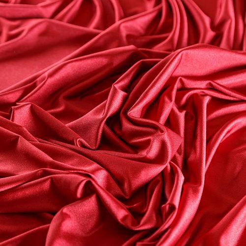 Трикотаж 056-07304 красный однотонный