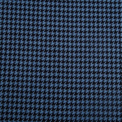 Ткань костюмная 025-14702 пыльно-голубой принтованный