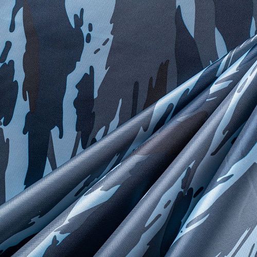 Ткань плащевая оксфорд 042-01925 серо-голубой камуфляж