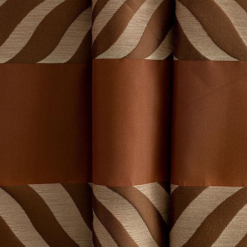 Ткань портьерная шелк h-280 см Т154-02-98 терракотово-коричневый