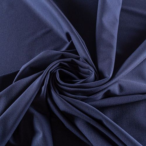 Джерси 014-00823 темно-синий однотонный