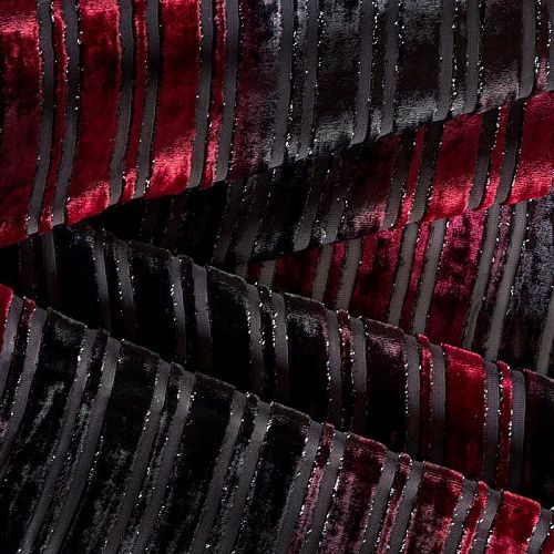 Панбархат 002-04288 черно-малиновый