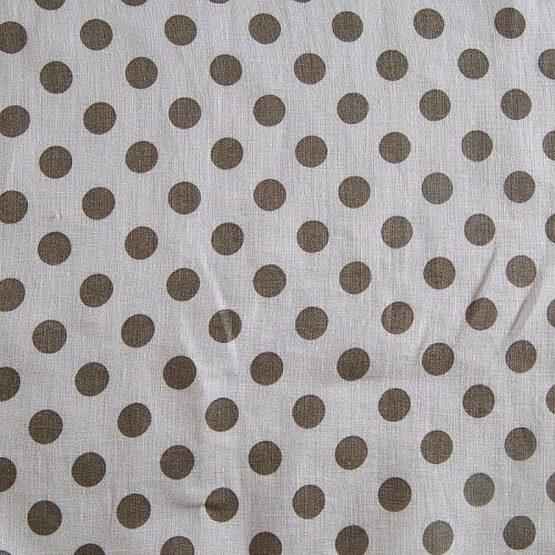 Лен-вискоза 035-14444 молочный принтованный