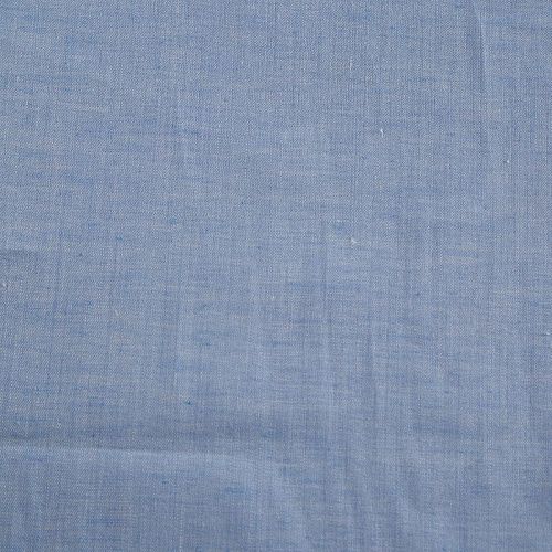Лен натуральный 035-14961 голубой однотонный