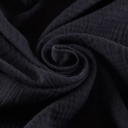 Муслин 071-17482 черный однотонный