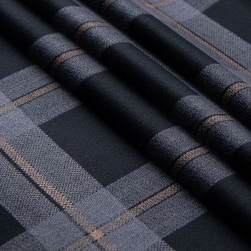 Бархат хлопковый 002-20036 черный принтованный