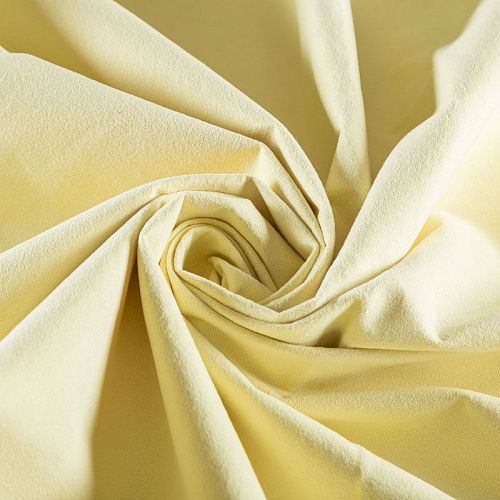 Замша искусственная 018-02360 банановый однотонный