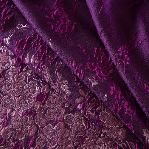 Жаккард купон 017-19214 пурпурный