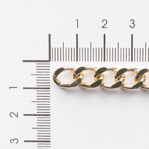 Цепь декоративная 7 мм металл 27-7-под золото 