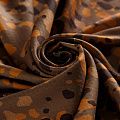 Вискоза жаккардовая 009-15055 коричнево-бежевый принтованный