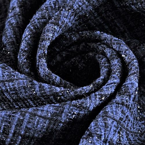 Твид шанель 052-10703 фиолетово-синий 