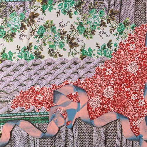 Шифон 068-08402 пыльно-лавандовый принтованный