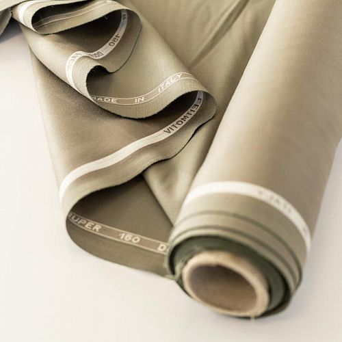 Ткань костюмная К22-533 песочный однотонный