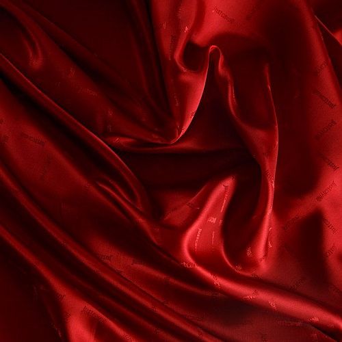 Ткань подкладочная 045-15043 красный жаккардовый