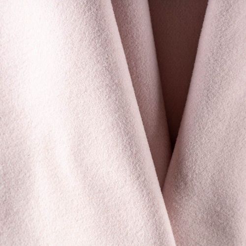 Ткань пальтовая К21-381 пепельно-розовый однотонный