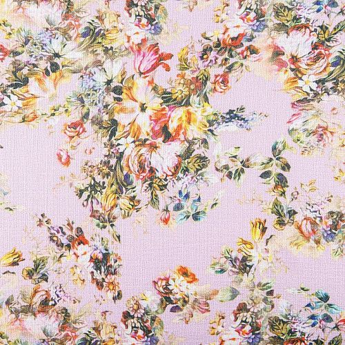 Лен искусственный 035-07871 розовый принтованный