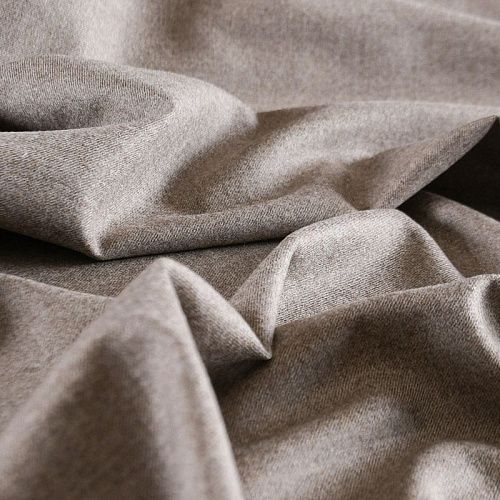 Ткань костюмная 025-12055 серо-бежевый однотонный