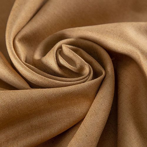 Лен-вискоза 035-19906 кэмел однотонный