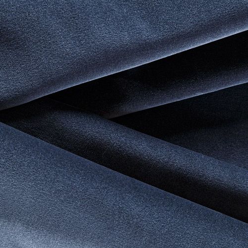 Бархат 002-06323 серо-синий однотонный