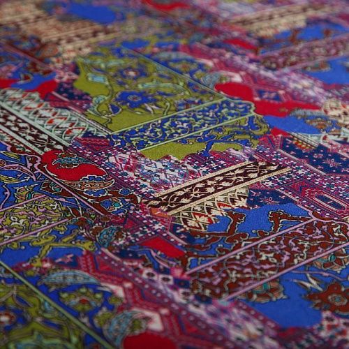 Шерсть стрейч плательная Etro 066-19114 синий мультиколор