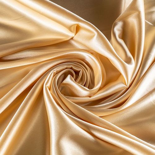 Креп-сатин К33-397 банановый однотонный