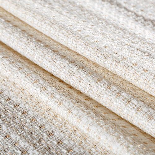 Твид шанель 052-05322 молочный с люрексом