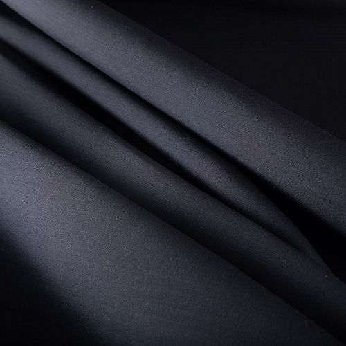 Ткань костюмная дублированная 025-19817 черный однотонный