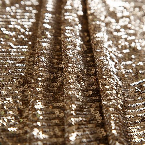 Пайетки на сетке 055-16396 золотистый