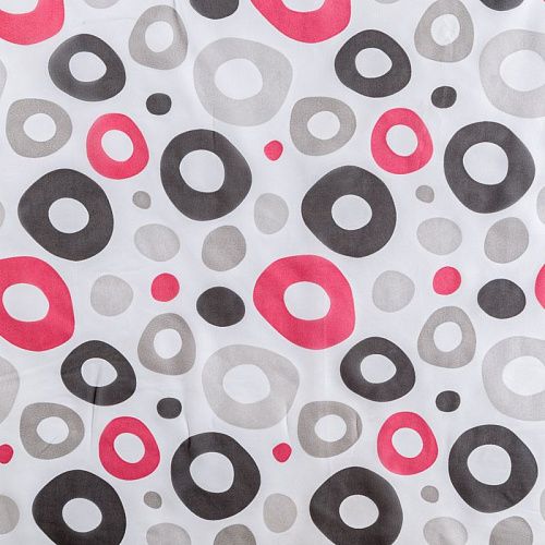 Тюль капрон Т292-01-223 белый принтованный