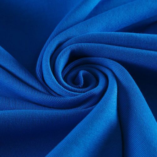 Трикотаж рибана хлопковый Versace 056-16346 васильковый